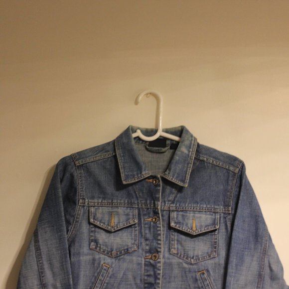 Route 66 Vintage Cropped Denim Jacket - Picture 6 of 7